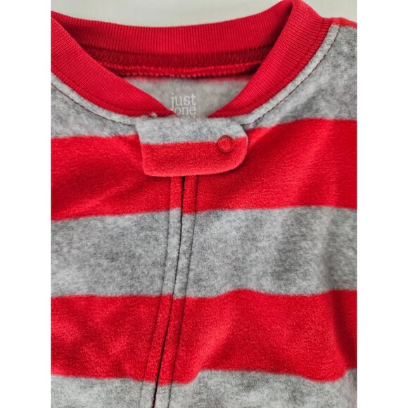 Carters Size 9 M Set of 2 Cozy Baby Pajamas With Holiday Prints & Stripes Soft - Picture 5 of 10